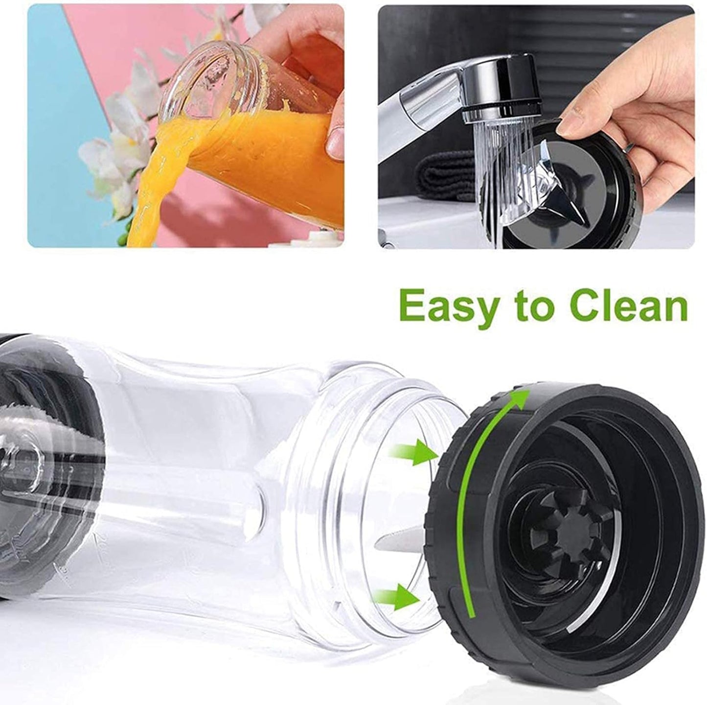 Ninja Blender Replacement 6 Fins Blade - Compatible with BL660, BL770, BL771, BL780 | 16 oz Cup