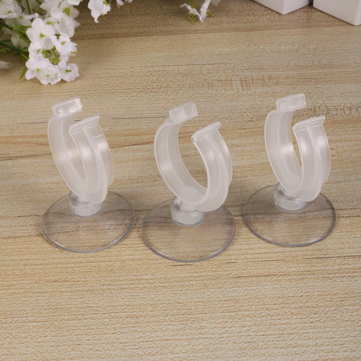 Skiennix 6-Pack Candle Holder Clamps - Suction Cups for Window Decor | Ideal for Holidays & Celebrations