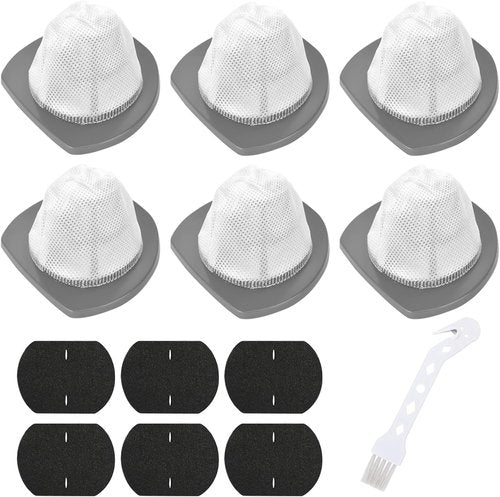 Bissell 2033 Replacement Filter - 6-Pack Mesh & Foam Filters for Featherweight Vacuum