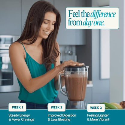 LyfeFuel Essentials Nutrition Shake - Plant-Based Protein Powder Meal Replacement | 18g Vegan Protein, 50+ Superfoods, 27 Vitamins & Minerals, Low Carb, Gluten-Free | 24 Servings Chocolate