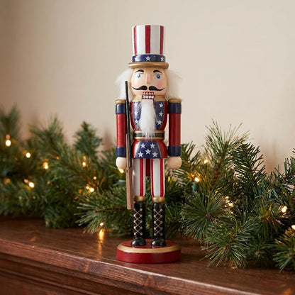 This listing contains ALL variants of: Nutcracker Soldier – Gun Variation – US Flag Patriotic Wooden Nutcracker