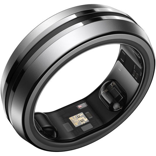 RENPHO Lynx Smart Ring-All Day Sleep & Activity Tracking, Includes Charging Case, Gifts for Men, 7-Day Battery Life, Subscription-Free App for iOS & Android, Size Before You Buy (Silver, Size 8)