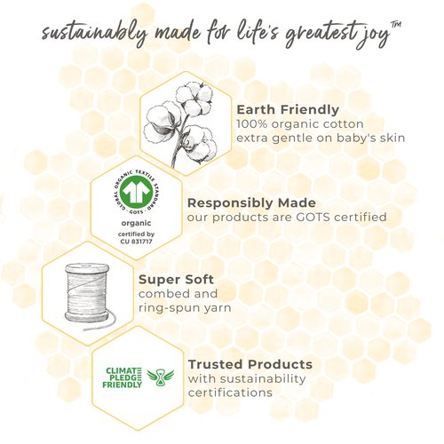 Burts Bees Baby Unisex Baby Mittens, 100% Organic Cotton, One Size 3-Pack Solid Color Infant Scratch Protection Mitts
