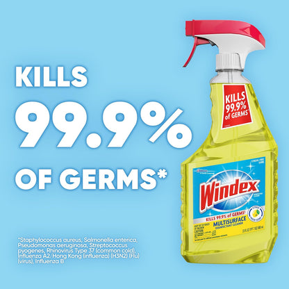 Windex Multipurpose Disinfectant Cleaner Spray - 23 oz Trigger & 32 oz Refill | Citrus Fresh Scent