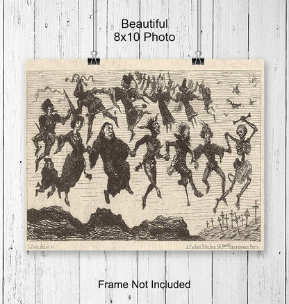 Regine Switzerland Witches Decor | Gothic Wall Art for Pagan and Wiccan Homes - Unframed Print