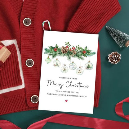 Goroar Christmas Card for Sister and Brother-in-Law | Heartfelt Holiday Greeting Card