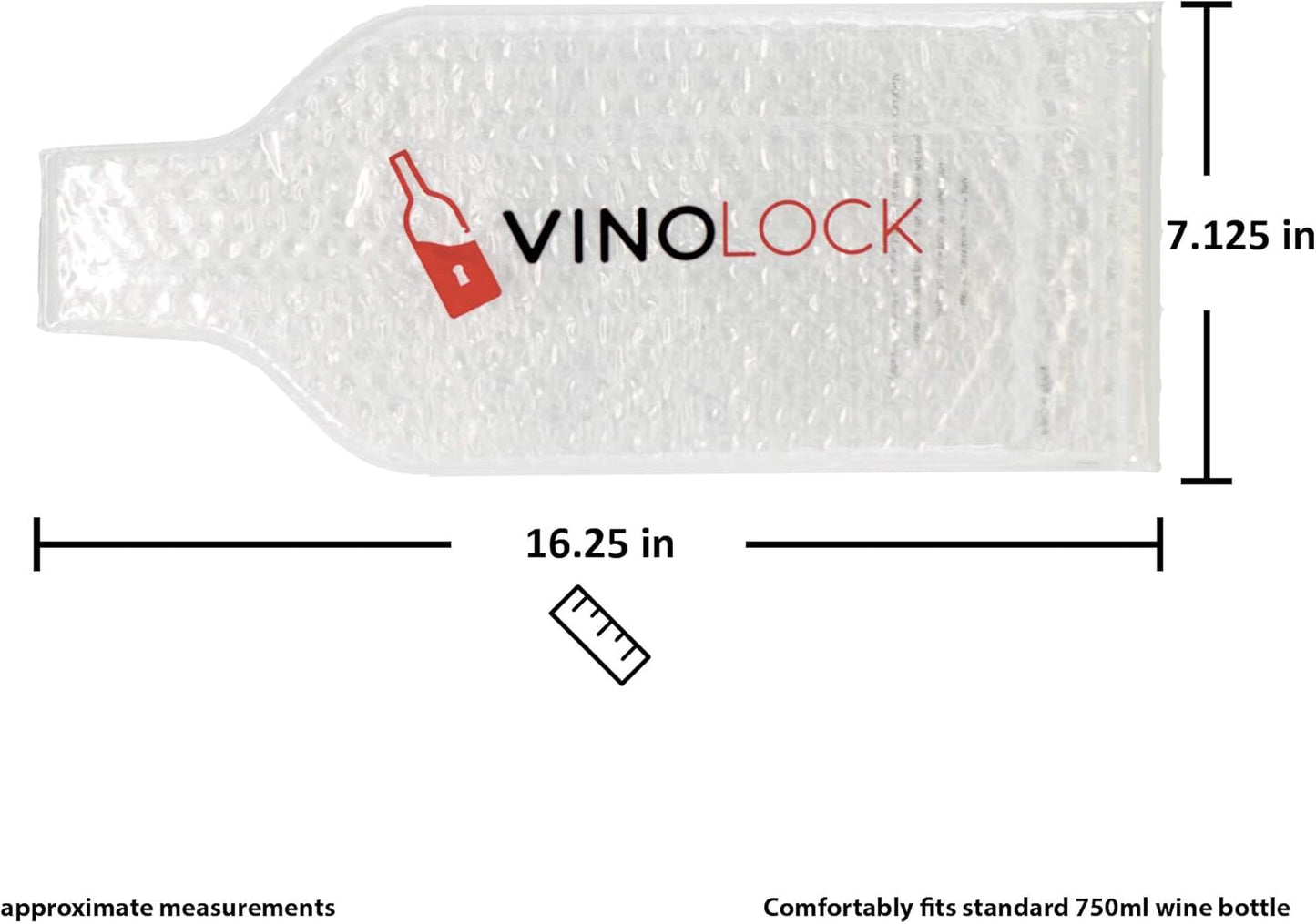 Wine Protector Bag For Airline Travel by Vinolock - 6 pack