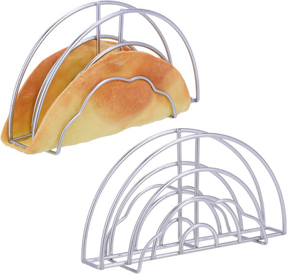 Skiennix Taco Shell Stand Mold - Stainless Steel Holder for Crispy Flat-Bottom Tacos | Ideal for Baking & Air Frying