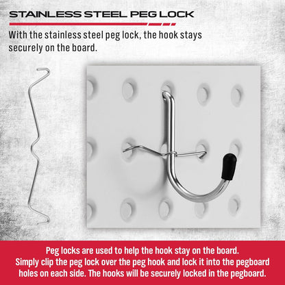 Ultimate 121-Piece Pegboard Hooks Set - Durable Metal Organizer Accessories for Tools & Bins
