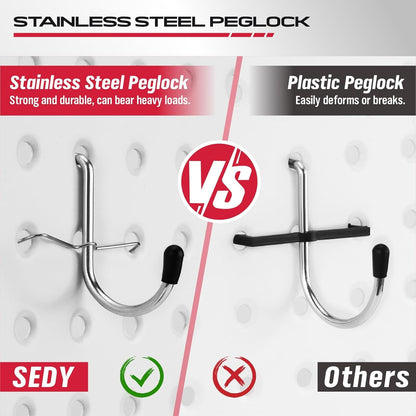 Pegboard Hook Set by [Brand Name] - 300 Durable Metal Hooks for Tool Organization | Perfect for Garage & Craft Storage