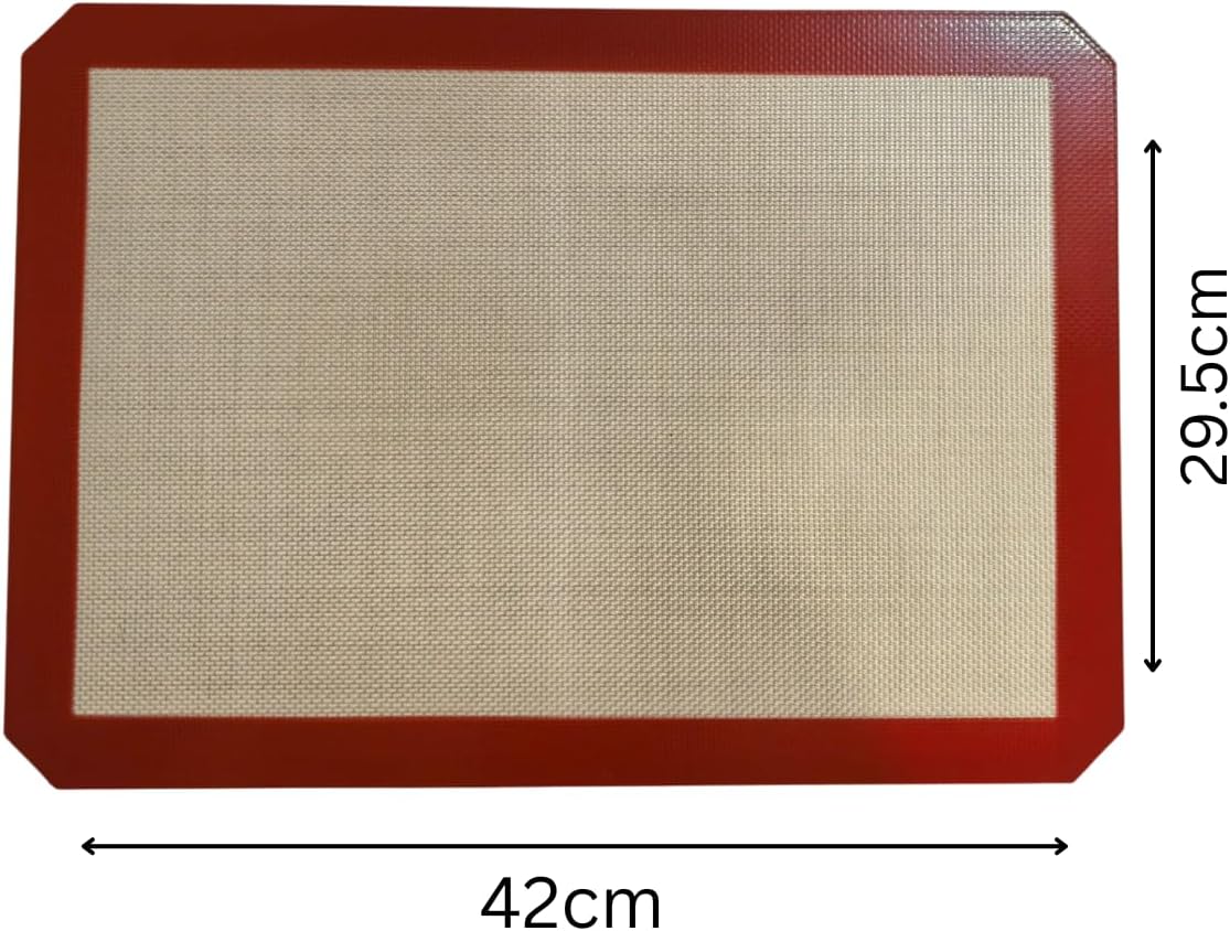 Reusable Silicone Baking Mat by [Brand Name] - Non-Stick, Heat Resistant Oven Liner | 42 x 29.5 cm, 2-Piece Set