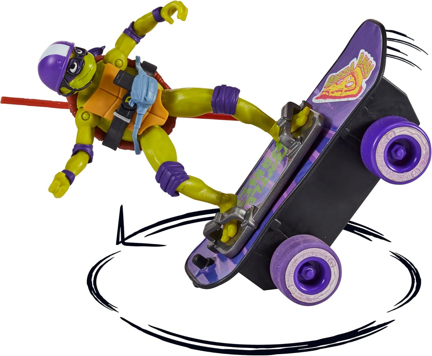 Playmates Toys - Teenage Mutant Ninja Turtles Donatello Skateboard Figure with Accessories | Exclusive Edition