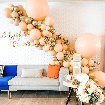 Voircoloria Blush Balloons - 66 Pack 12-Inch Nude Latex Balloons for Weddings, Graduations & Parties