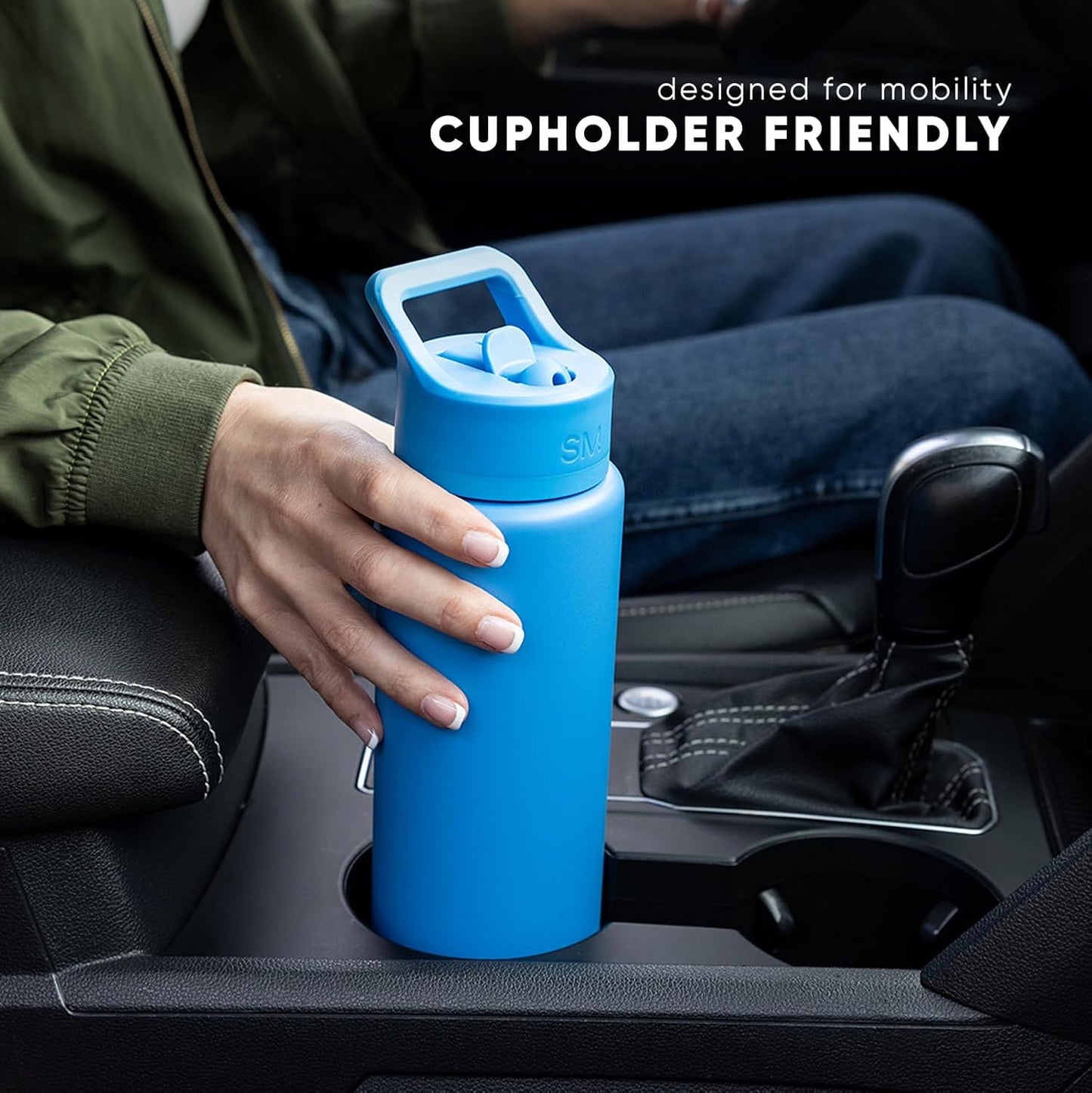 Simple Modern | Kids Water Bottle with Straw Lid - Vacuum Insulated, BPA-Free, 18oz Cream Leopard