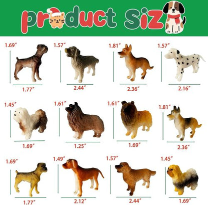 Animals Advent Calendar 2025 - 24 Days of Cat & Dog Figurines | Christmas Countdown for Kids & Adults