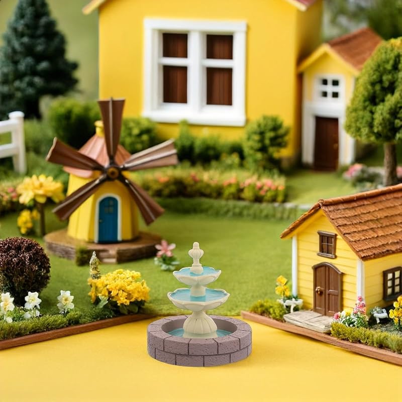 Resin Tabletop Waterfall Fountain - Relaxing Desk Decor Ornament