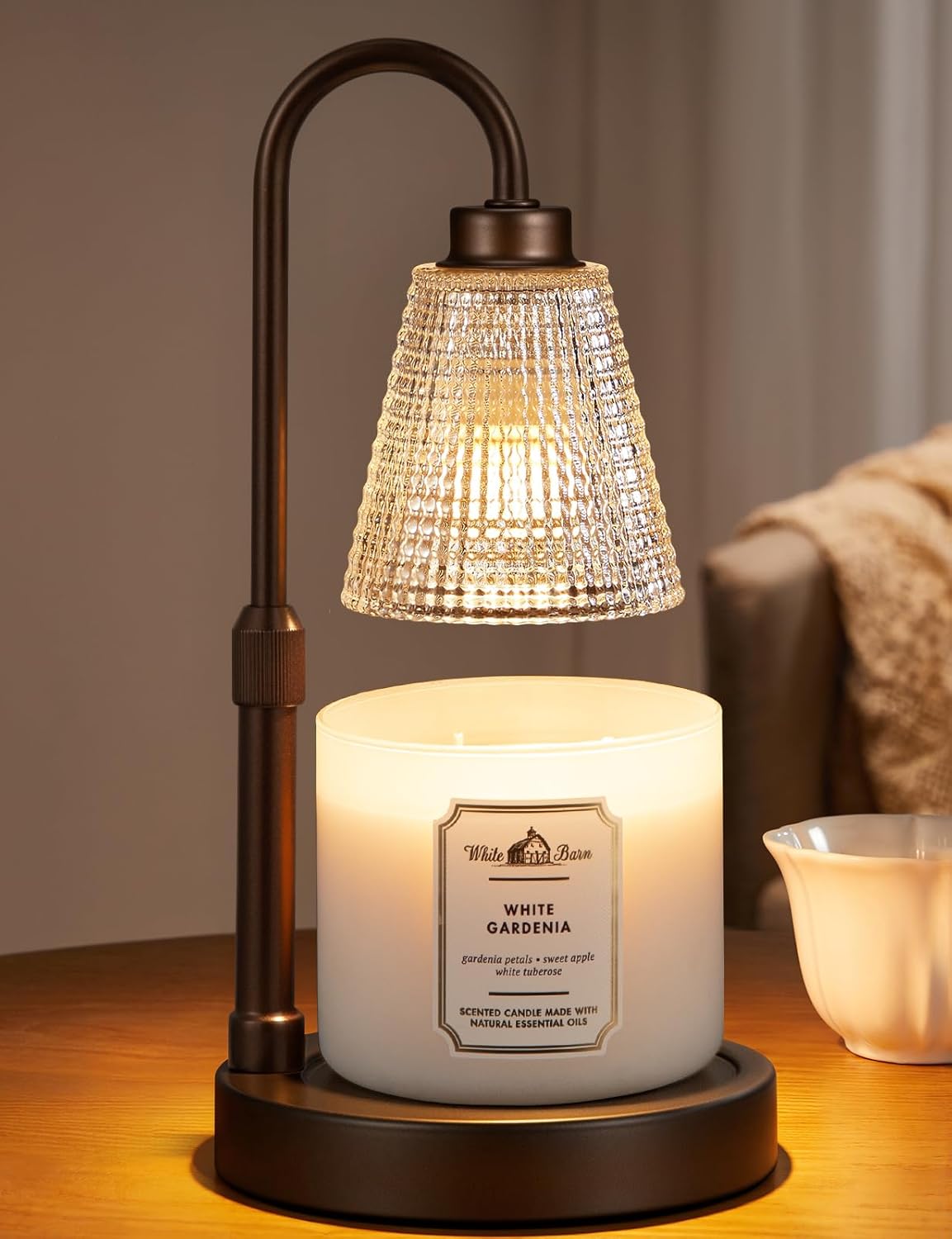 Big Brown Candle Warmer Lamp - Dimmable & Adjustable Timer for Jar Candles | Perfect Home Decor & Gifts