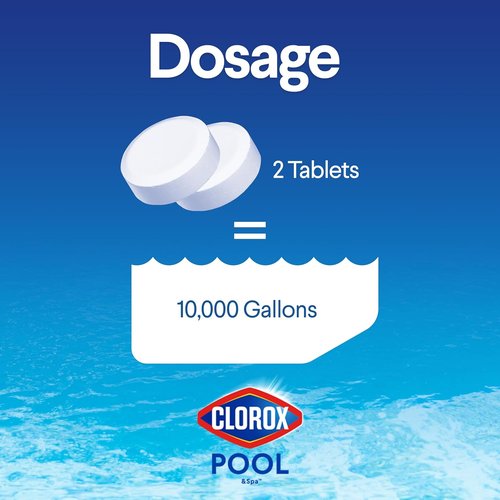Clorox® Pool&Spa™ XtraBlue Chlorinating Tablets - Kills Bacteria & Stops Algae | 25 LB