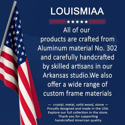 LouisMIAA Custom Metal Photo Prints - Personalized Picture Gifts for Family & Friends | Unique Collage Frame