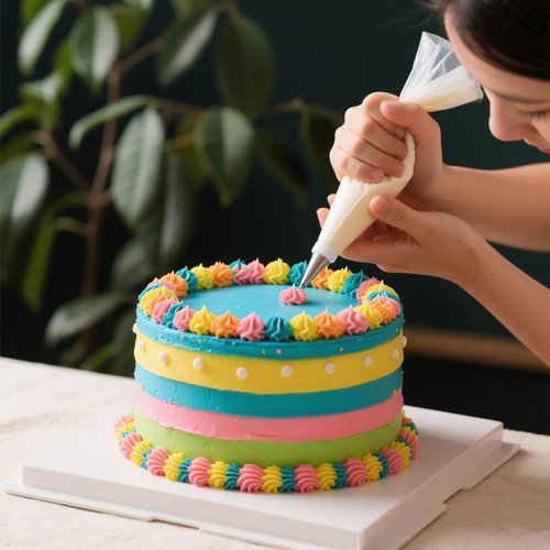 HOMIOVE 100-Pack Disposable 18-Inch Pastry Piping Bags - Thick, Anti-Burst Tipless Icing Bags for Cupcakes, Cakes, Cookies