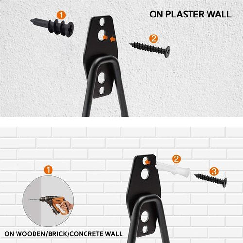 Garage Hooks by [Brand Name] - 12 Pack Heavy Duty Wall Storage Hangers for Bikes, Ladders & Tools