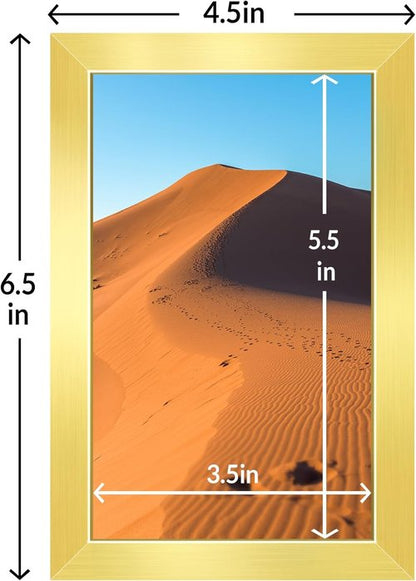 LaVie Home 4x6 Picture Frame Set of 10 - Elegant Gold Frames for Wall Gallery or Tabletop Display