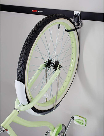 Rubbermaid Fasttrack Heavy-Duty Bicycle Storage Wall Hook - Vertical Bike Rack for Bikes Up to 50 lbs (4 Pack)