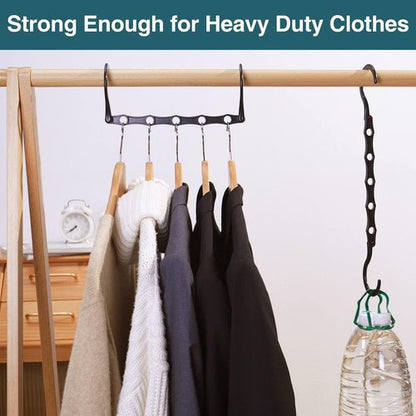 AMKUFO Closet Organizers - 12 Pack Space-Saving Hangers for Efficient Closet Organization | Ideal for Dorms & Small Apartments
