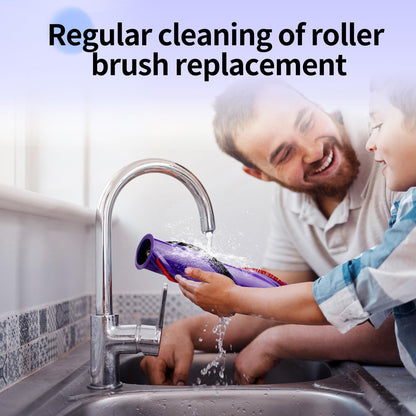 Quick-Release Replacement Head Vacuum Cleaner Kit Compatible with Dyson V7,V8,V10,V11,V15 Cordless Vacuum Cleaners,V8 Replacement Vacuum Attachment Parts with 1 Roller Brush