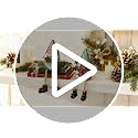 Christmas Gnome Santa Set of 2 - Nordic Holiday Elf Figurines with Dangling Legs