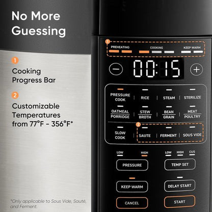 COSORI 6QT Pressure Cooker - 9-in-1 Multi Cooker with Ceramic Inner Pot & 12 Safety Features