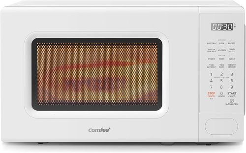 COMFEE Retro Microwave - 11 Power Levels, Fast Multi-Stage Cooking, 700W | Kitchen Timer & Child Lock