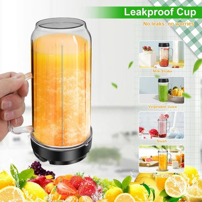 Magic Bullet Blender Cups - 22oz Tall Replacement Cups with Flip Top Lid & Handle | 2 Pack