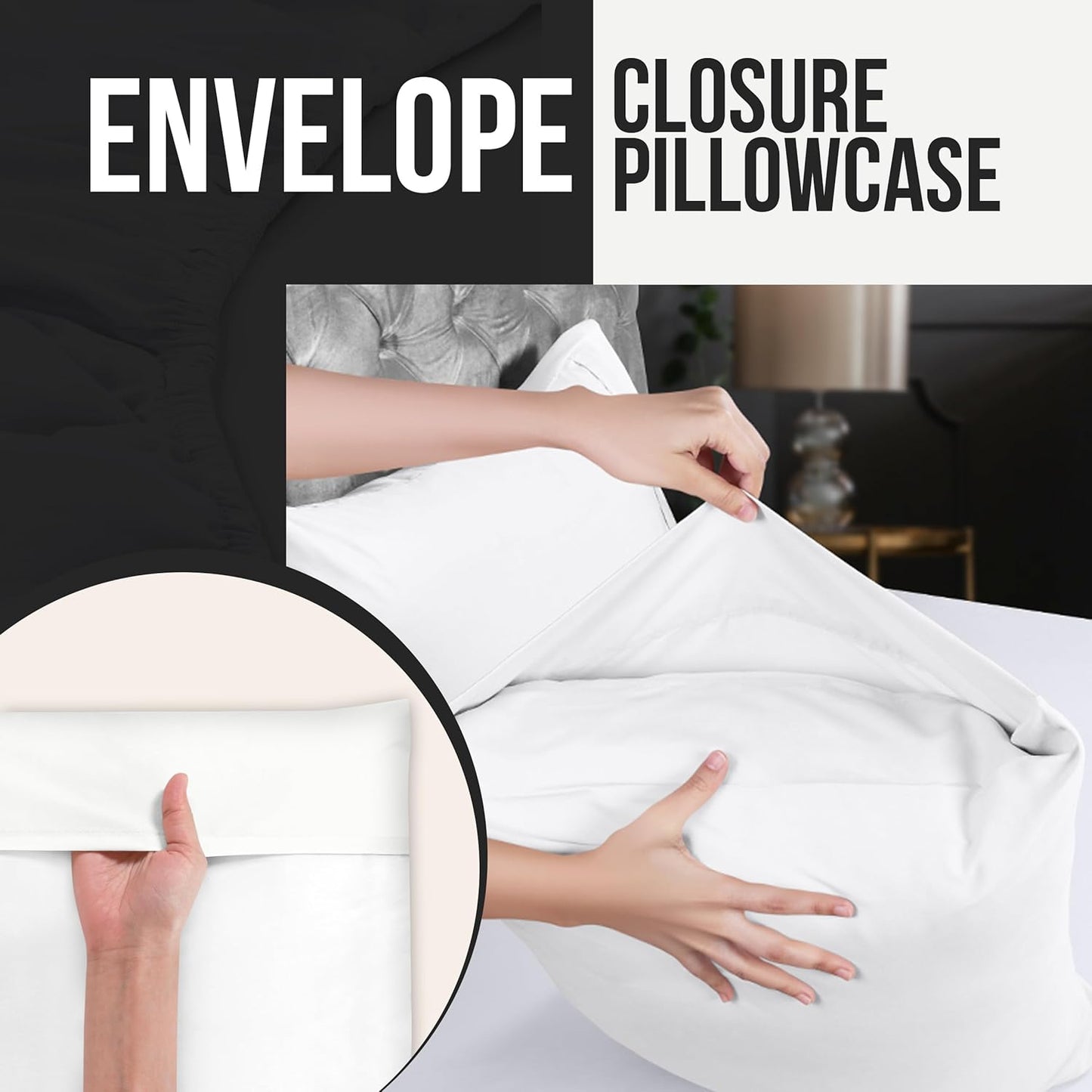 Utopia Bedding Standard Pillow Cases - Soft Brushed Microfiber - Pack of 4 | 20 X 26 Inches - White