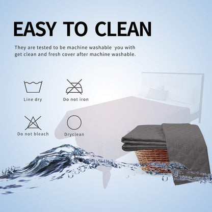 Easy-Going 100% Waterproof Dog Bed Cover, Non-Slip Pet Blanket for Furniture, Washable Couch Cover, Repleasement Sofa Cover (68x82 in,Gray)