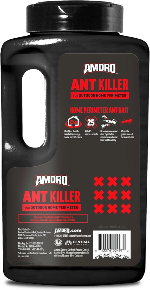 Amdro Ant Killer - Effective Outdoor Perimeter Solution | 12oz Size for Maximum Coverage