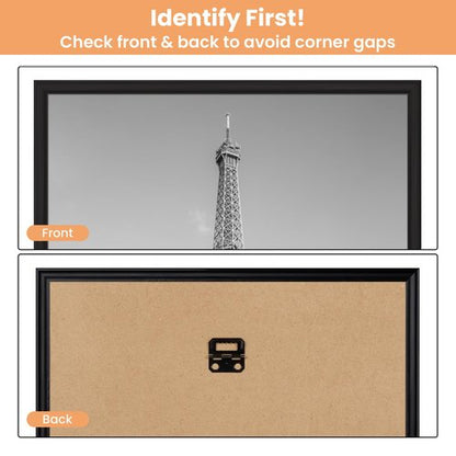 upsimples 12x16 Picture Frame Black 3 Pack, Scratch-Proof Poster Frames 12 x 16 for Photo Gallery - Slide-In Strips, Horizontal or Vertical Wall Mounting