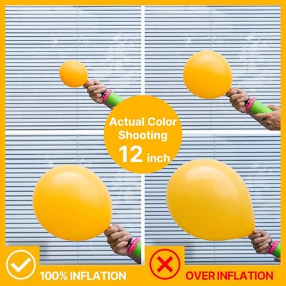 PartyWoo Mustard Yellow Balloons - 50pcs 12 Inch Fall Decorations for Birthday & Baby Showers