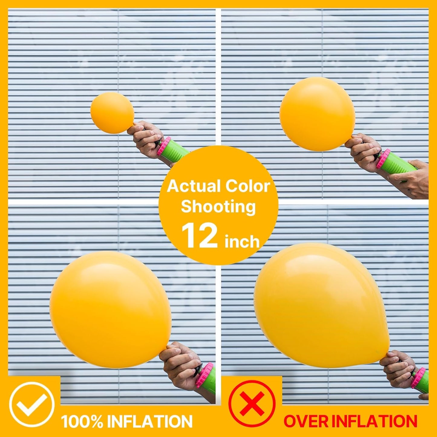 PartyWoo Mustard Yellow Balloon Arch Kit - 152pcs in 5-18 Inch Sizes for Birthday & Baby Shower Decor