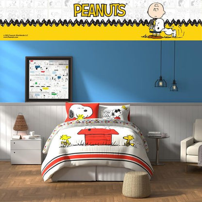 Franco Peanuts Charlie Brown & Snoopy Classic Pals Super Soft Comforter and Sheet Set, 5 Piece Full Size, (Official Licensed Product) Collectibles