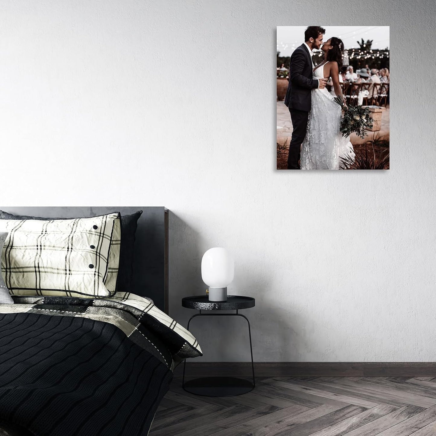 ZhongxingWL Personalized Canvas Print - Custom Framed Photo Art for Home Decor | 11" L x 14" W
