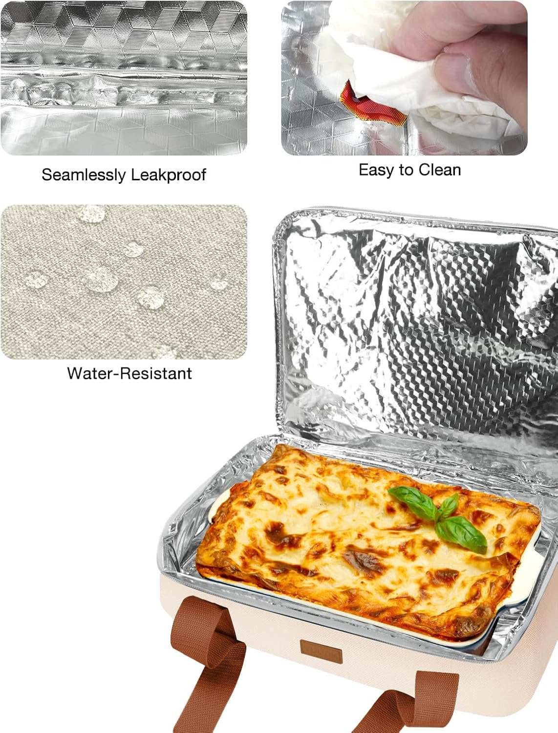 Vuudh Expandable Casserole Carrier - Double Decker Insulated Tote for Hot & Cold Dishes | Perfect for Picnics & Potlucks