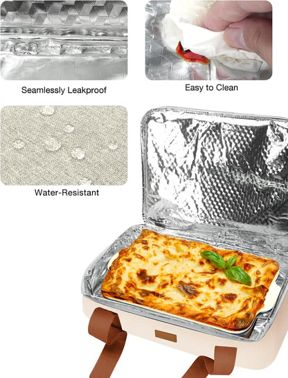 Vuudh Expandable Casserole Carrier - Double Decker Insulated Tote for Hot & Cold Dishes | Perfect for Picnics & Potlucks
