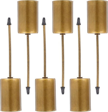 Cabilock Christmas Candle Holder Stake Set - 6 Metal Taper Holders for Table Centerpiece | Wedding & Party Decor