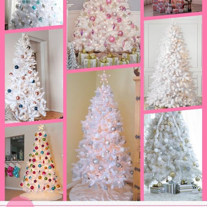 Juegoal 6 FT Artificial Christmas Tree - Remote Control with 300 LED Warm White & Multicolor Lights | Durable Pine Design