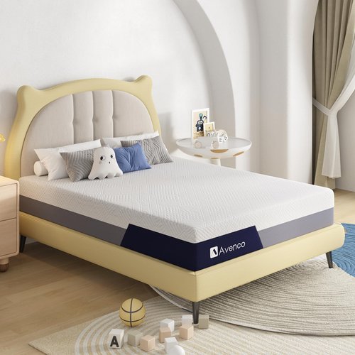 Avenco Queen Size Mattress, 8 Inch Gel Memory Foam Mattress Queen, Mattress in a Box for Cool Sleep, Pressure Relief, Medium Firm Mattress with Motion Isolation