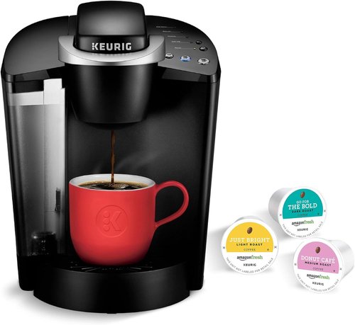 Keurig K-Classic Coffee Maker - Includes AmazonFresh 60 Ct. Coffee Variety Pack | 3 Delicious Flavors