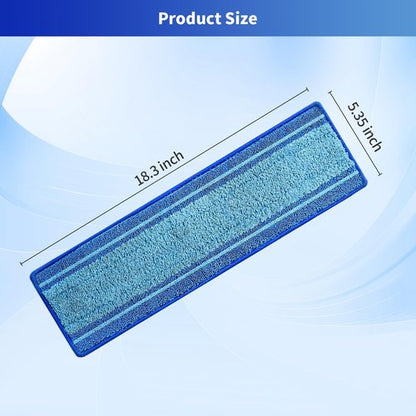 BYOFI 15-Pack Microfiber Mop Pads for Bona Mpo- Washable Reusable Refills for Hardwood, Tile & Multi-Surface Floors | Pet Hair & Stain Remover