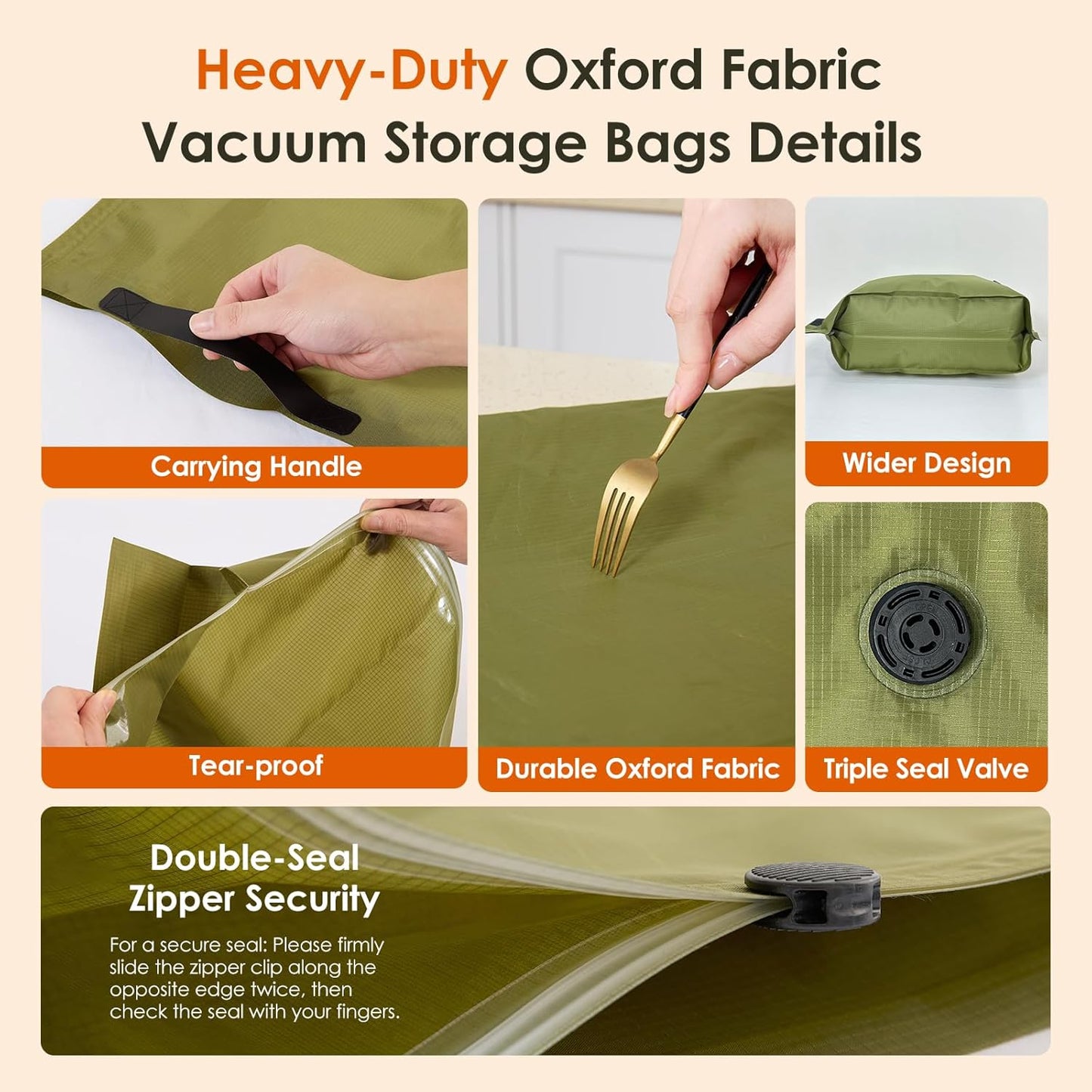 Skiennix Vacuum Storage Bags - Heavy Duty 4 Pack with Electric Pump & Hand Compression | Space Saver for Clothing & Bedding