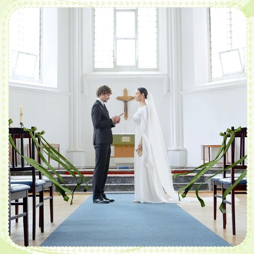 Daifunli Wedding Bows - Elegant Moss Green Satin Ribbons for Aisle Decorations | 24 Pcs Set